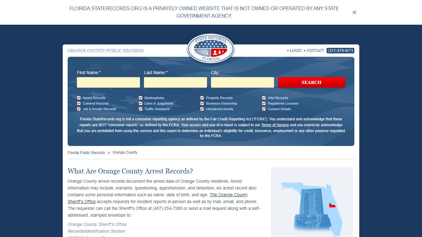 ORANGE COUNTY PUBLIC RECORDS - Florida State Records